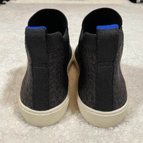 Rothy's The Chelsea Ankle Boot Leopard Print Brown Black Recycled 9 - Picture 6 of 8